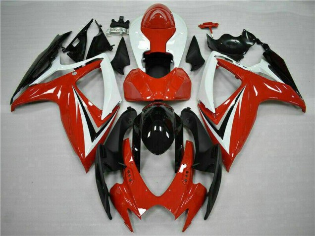 Suzuki GSXR 600 / 750 K6 2006-2007 - Rojo Blanco Suzuki GSXR 600 / 750 K6 2006-2007 - Rojo Blanco
