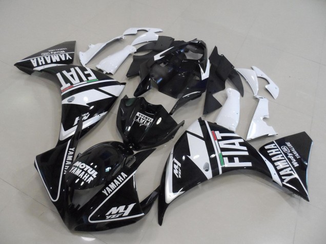 Yamaha R1 2012-2014 - Negro Blanco Fiat Yamaha R1 2012-2014 - Negro Blanco Fiat