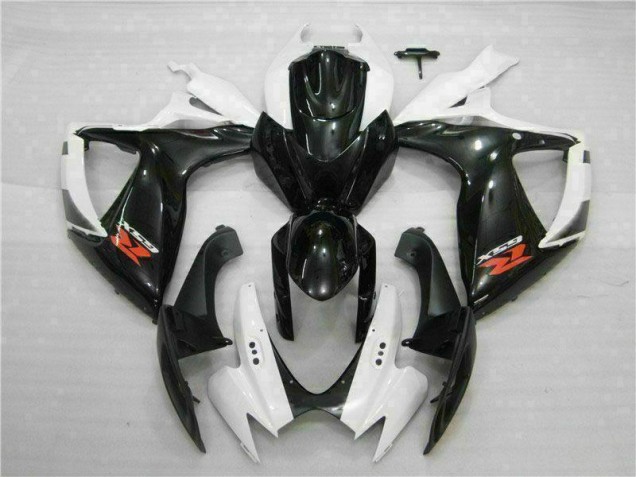 Suzuki GSXR 600 / 750 K6 2006-2007 - Blanco Negro Suzuki GSXR 600 / 750 K6 2006-2007 - Blanco Negro