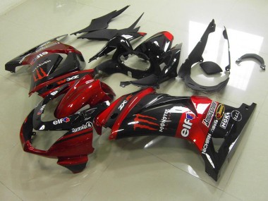 Kawasaki ZX 250R 2008-2012 - Negro Rojo Monster
