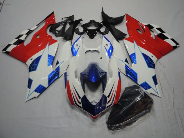 Ducati 1199 2011-2014 - Blanco Azul Rojo