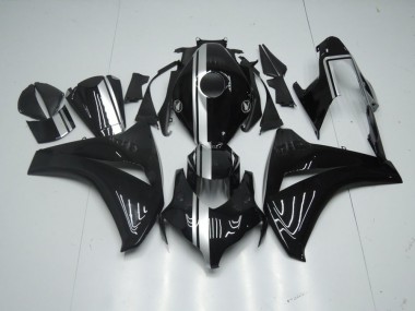 Honda CBR 1000 RR 2008-2011 - Brillante Negro con Plata Raya