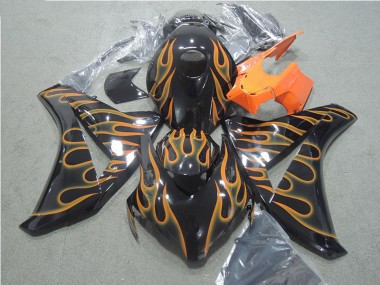 Honda CBR 1000 RR 2008-2011 - Negro Naranja Llama