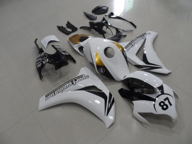 Honda CBR 1000 RR 2008-2011 - Negro y blanco y dorado