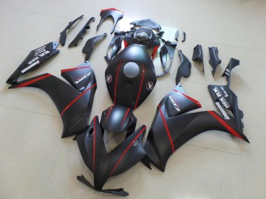 Honda CBR 1000 RR 2012-2016 - Mate Bladk con Rojo Raya