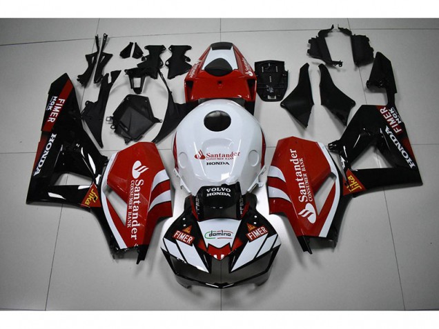 Honda CBR 1000 RR 2012-2016 - Negro Blanco Rojo Santander Honda CBR 1000 RR 2012-2016 - Negro Blanco Rojo Santander