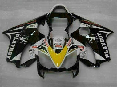 Honda CBR 600 F4i 2001-2003 - Amarillo Plata Negro Playboy