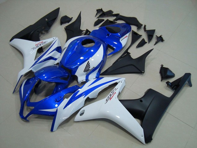 Honda CBR 600 RR 2007-2008 - Azul Blanco Negro Mate