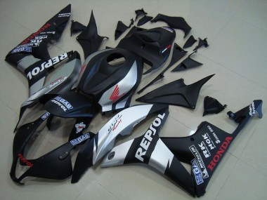 Honda CBR 600 RR 2007-2008 - Negro Mate Plata Repsol