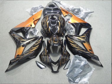 Honda CBR 600 RR 2007-2008 - Negro Naranja Llama