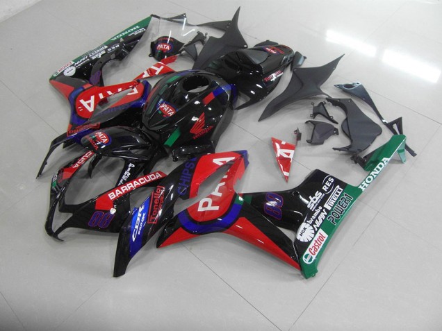 Honda CBR 600 RR 2007-2008 - Negro Rojo Pata