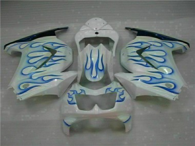 Kawasaki EX250 2008-2012 - Blanco Azul Llama