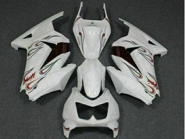 Kawasaki EX250 2008-2012 - Blanco Rojo
