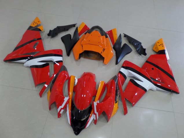 Kawasaki ZX10R 2003-2005 - Naranja Negro & Blanco Kawasaki ZX10R 2003-2005 - Naranja Negro & Blanco