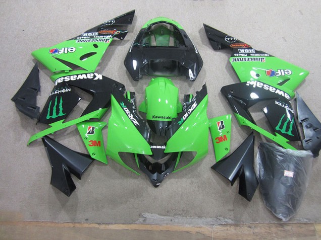 Kawasaki ZX10R 2003-2005 - Negro Verde 3M Monster Kawasaki ZX10R 2003-2005 - Negro Verde 3M Monster