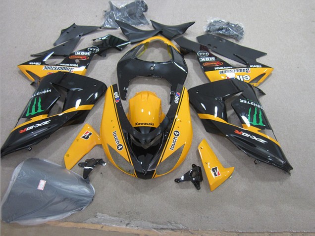 Kawasaki ZX10R 2006-2007 - Negro Amarillo Touch4 Monster Kawasaki ZX10R 2006-2007 - Negro Amarillo Touch4 Monster