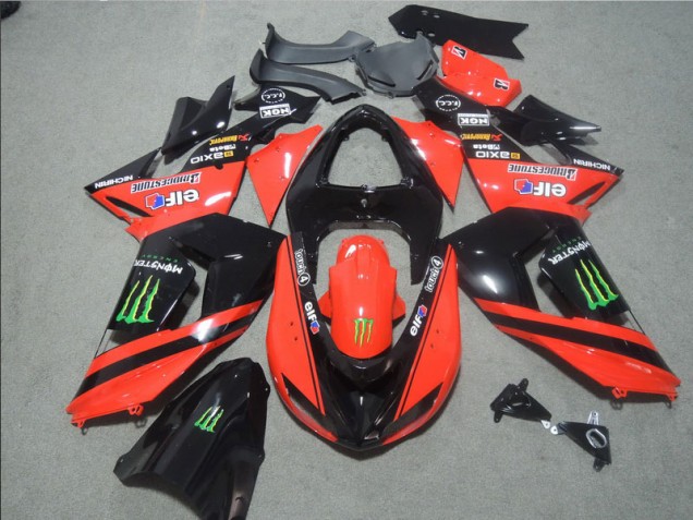 Kawasaki ZX10R 2006-2007 - Negro Rojo Touch4 Monster Kawasaki ZX10R 2006-2007 - Negro Rojo Touch4 Monster