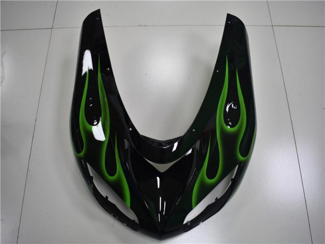 Kawasaki ZX10R 2006-2007 - Negro Verde Llama Kawasaki ZX10R 2006-2007 - Negro Verde Llama