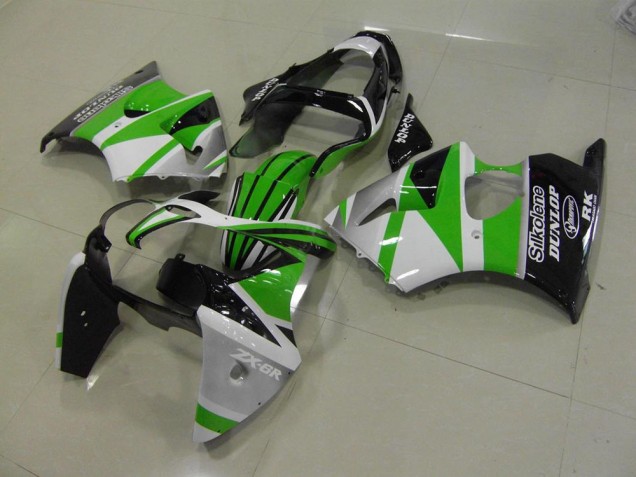 Kawasaki ZX6R 2000-2002 - Verde Blanco Raya Kawasaki ZX6R 2000-2002 - Verde Blanco Raya
