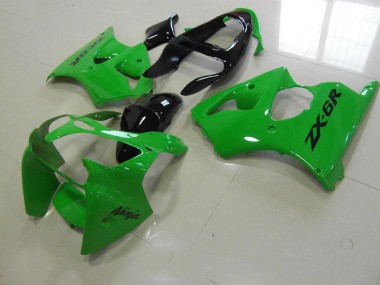 Kawasaki ZX6R 2000-2002 - Verde Negro Cola