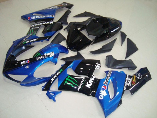 Kawasaki ZX6R 2005-2006 - Azul Monster Kawasaki ZX6R 2005-2006 - Azul Monster