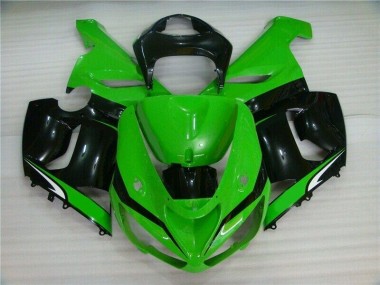 Kawasaki ZX6R 2005-2006 - Verde Blanco Negro