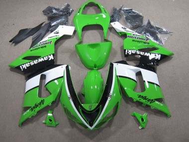Kawasaki ZX6R 2005-2006 - Verde Blanco Negro Ninja 636