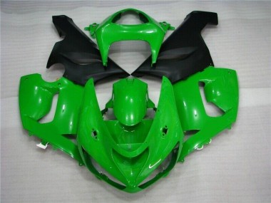 Kawasaki ZX6R 2005-2006 - Verde Negro Mate