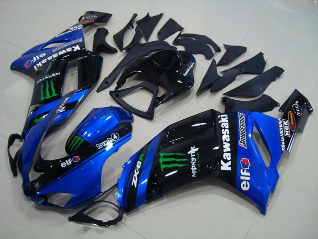 Kawasaki ZX6R 2007-2008 - Azul Monster Kawasaki ZX6R 2007-2008 - Azul Monster