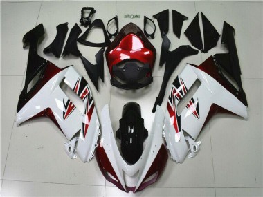 Kawasaki ZX6R 2007-2008 - Blanco Negro Rojo