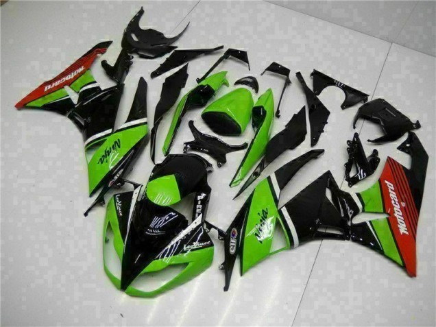 Kawasaki ZX6R 2009-2012 - Verde Negro Rojo Kawasaki ZX6R 2009-2012 - Verde Negro Rojo