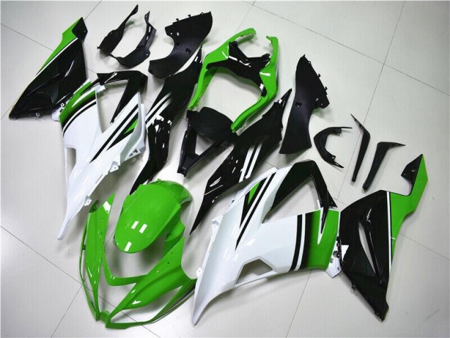 Kawasaki ZX6R 2013-2018 - Verde Blanco Negro Kawasaki ZX6R 2013-2018 - Verde Blanco Negro