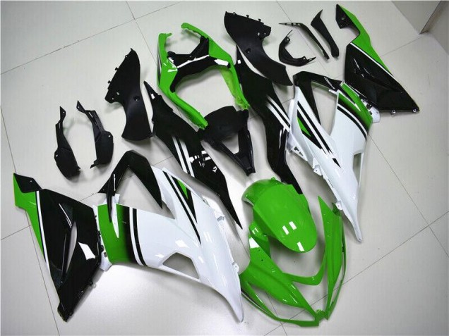 Kawasaki ZX6R 2013-2018 - Verde Blanco Negro Kawasaki ZX6R 2013-2018 - Verde Blanco Negro