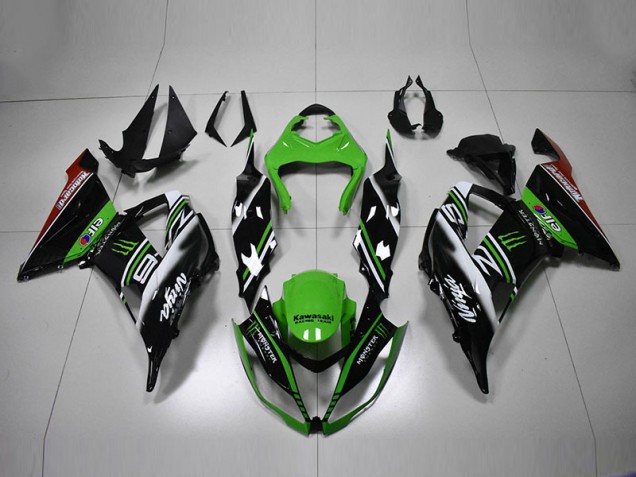 Kawasaki ZX6R 2013-2018 - Verde Negro Blanco Kawasaki ZX6R 2013-2018 - Verde Negro Blanco