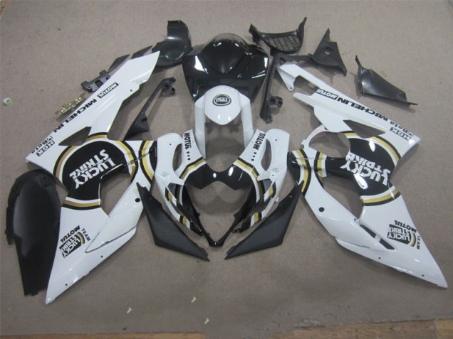 Suzuki GSXR 1000 K5 2005-2006 - Blanco Lucky Strike Negro Motul Suzuki GSXR 1000 K5 2005-2006 - Blanco Lucky Strike Negro Motul