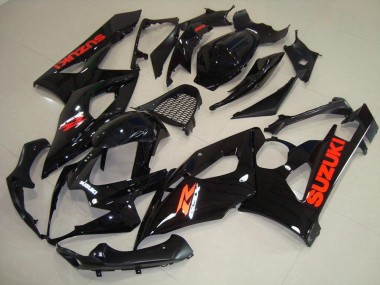 Suzuki GSXR 1000 K5 2005-2006 - Brillante Negro Rojo Pegatinas