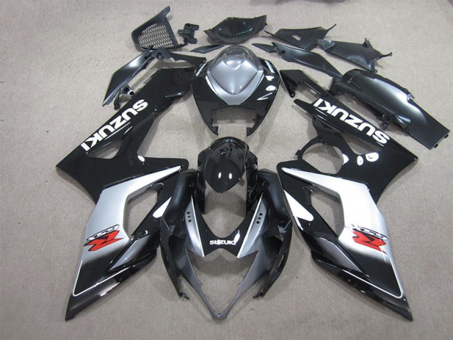 Suzuki GSXR 1000 K5 2005-2006 - Negro Blanco Calcomanía Suzuki GSXR 1000 K5 2005-2006 - Negro Blanco Calcomanía