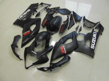 Suzuki GSXR 1000 K5 2005-2006 - Negro Mate con Blanco Calcomanías
