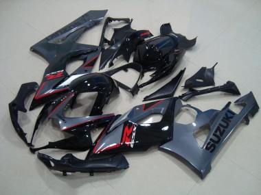 Suzuki GSXR 1000 K5 2005-2006 - Negro Rojo Calcomanías