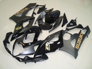 Suzuki GSXR 1000 K5 2005-2006 - Negro con Oro Calcomanías