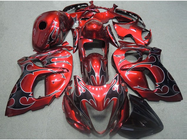 Suzuki GSXR 1300 Hayabusa 1996-2007 - Rojo con Negro Llama Suzuki GSXR 1300 Hayabusa 1996-2007 - Rojo con Negro Llama