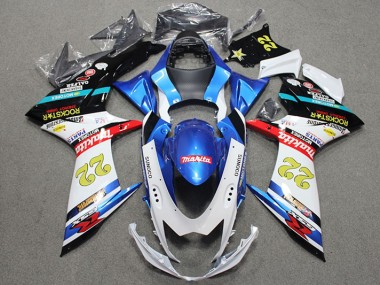 Suzuki GSXR 600 K11 2011-2021 - Azul Blanco Rojo Rockstar 22