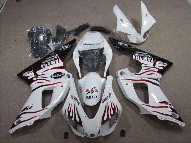 Yamaha R1 1998-1999 - Blanco Tiburón Yamaha R1 1998-1999 - Blanco Tiburón