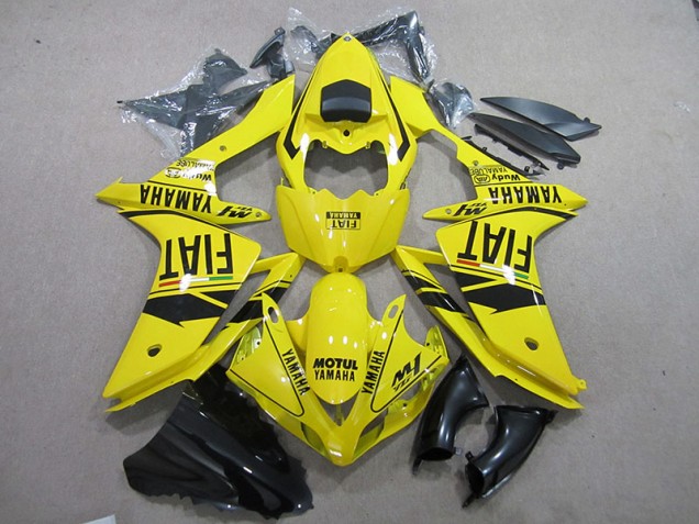 Yamaha R1 2007-2008 - Amarillo Negro Motul Fiat
