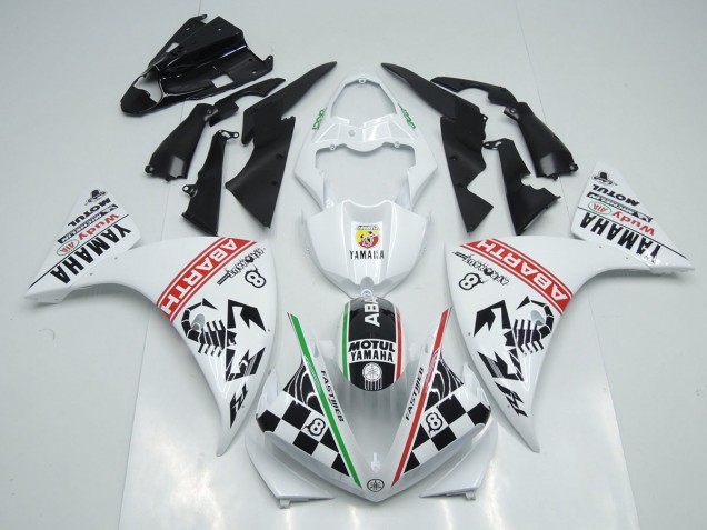 Yamaha R1 2012-2014 - Blanco Negro Abrath Yamaha R1 2012-2014 - Blanco Negro Abrath