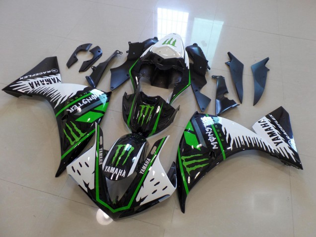 Yamaha R1 2012-2014 - Blanco Verde Big Monster Yamaha R1 2012-2014 - Blanco Verde Big Monster