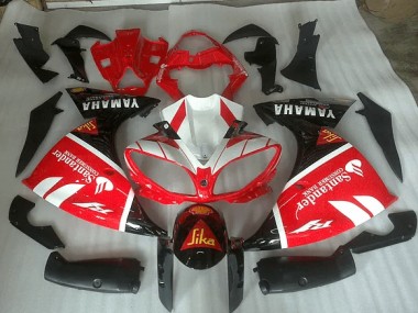 Yamaha R1 2012-2014 - Rojo Blanco & Negro Graphic