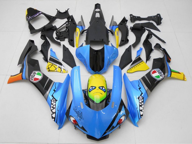 Yamaha R1 2015-2019 - Azul Amarillo Tiburón Yamaha R1 2015-2019 - Azul Amarillo Tiburón