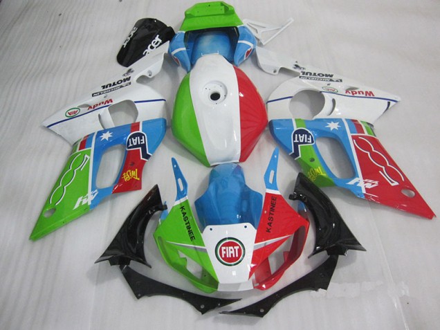 Yamaha R6 1998-2002 - Azul Rojo Fiat Kastinee Yamaha R6 1998-2002 - Azul Rojo Fiat Kastinee
