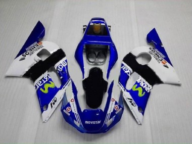 Yamaha R6 1998-2002 - Azul Verde Blanco